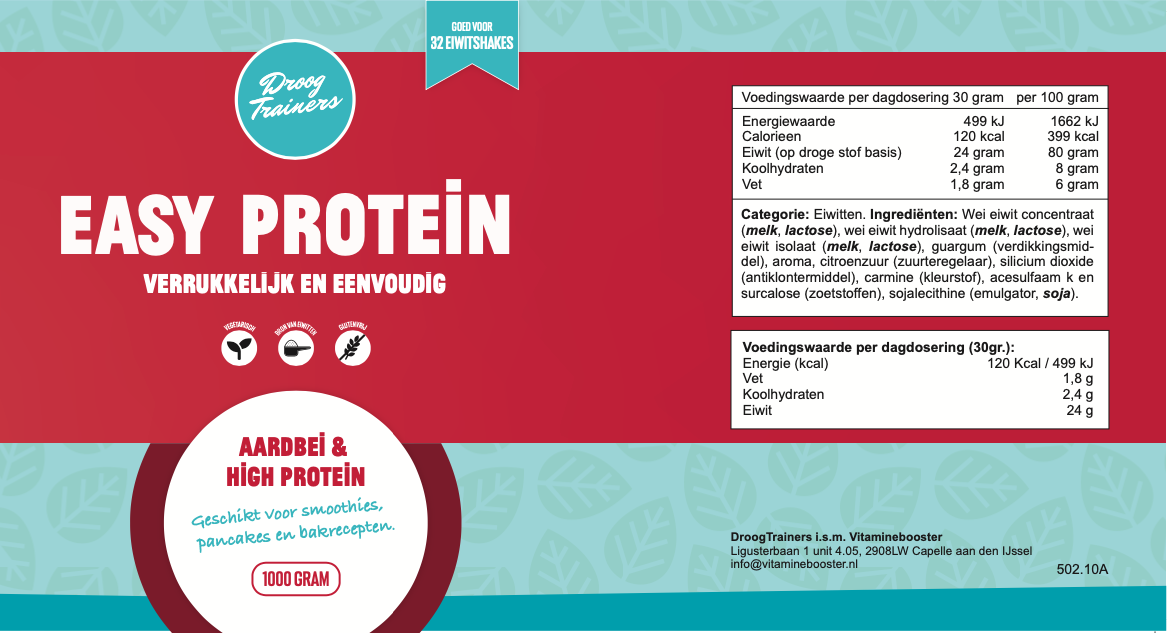 label easy protein